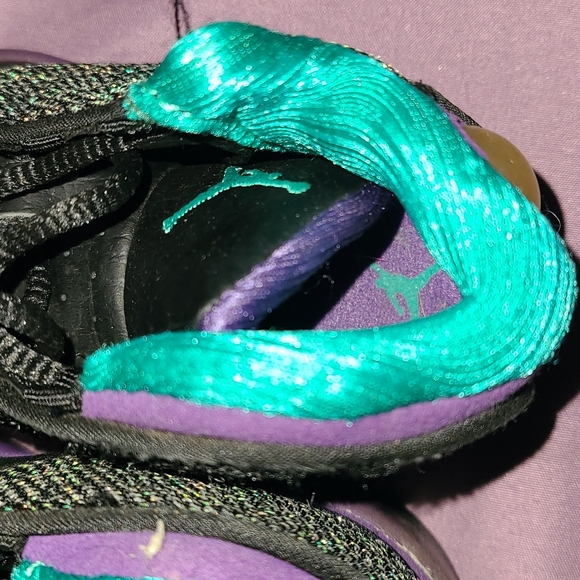 Air Jordan 13 Retro  Toddler Baby Size 4 C Holographic Sparkle - Picture 6 of 7